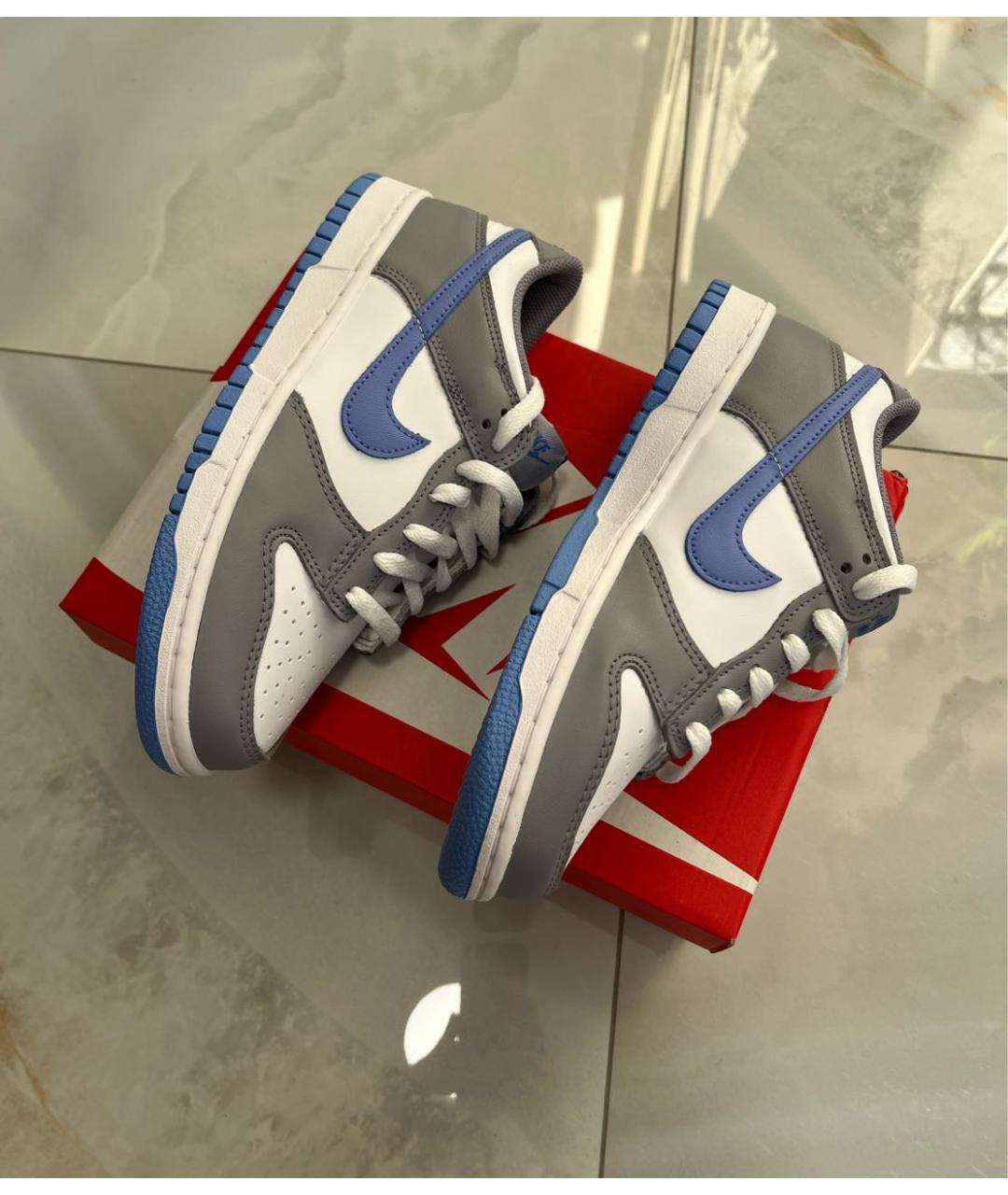NIKE Белые кожаные кроссовки, фото 5