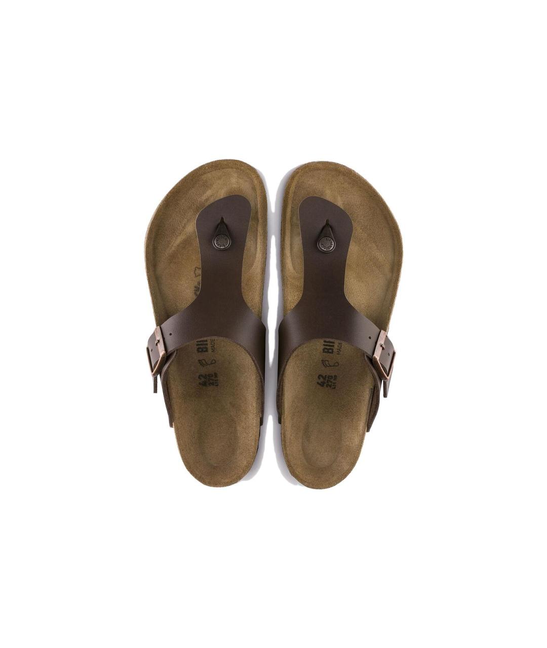 BIRKENSTOCK Коричневые шлепанцы, фото 4