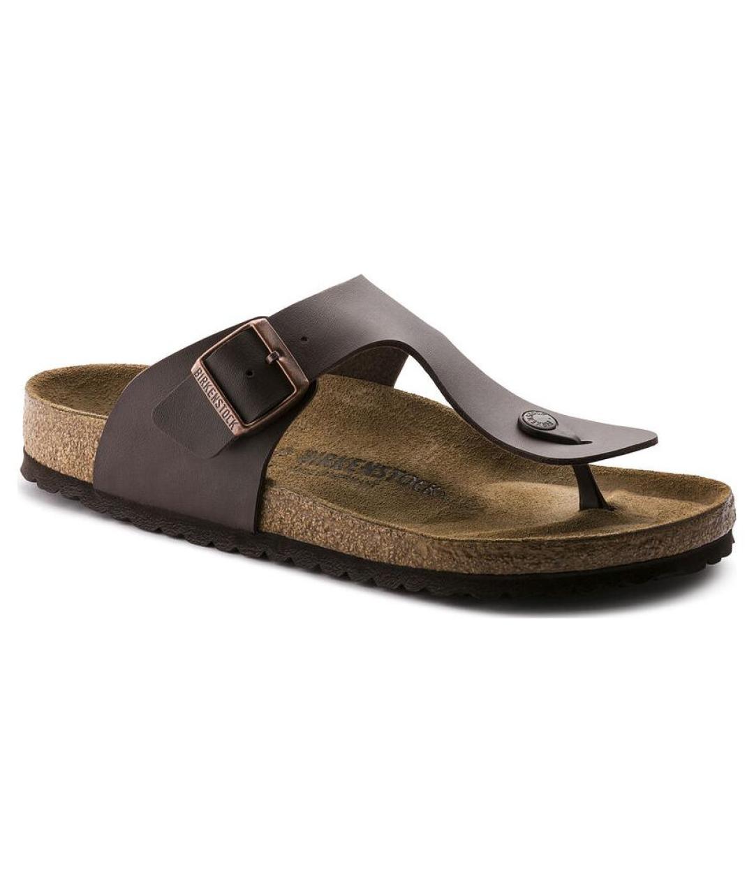 BIRKENSTOCK Коричневые шлепанцы, фото 2