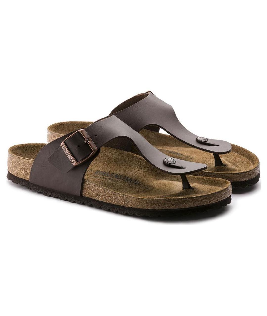 BIRKENSTOCK Коричневые шлепанцы, фото 3