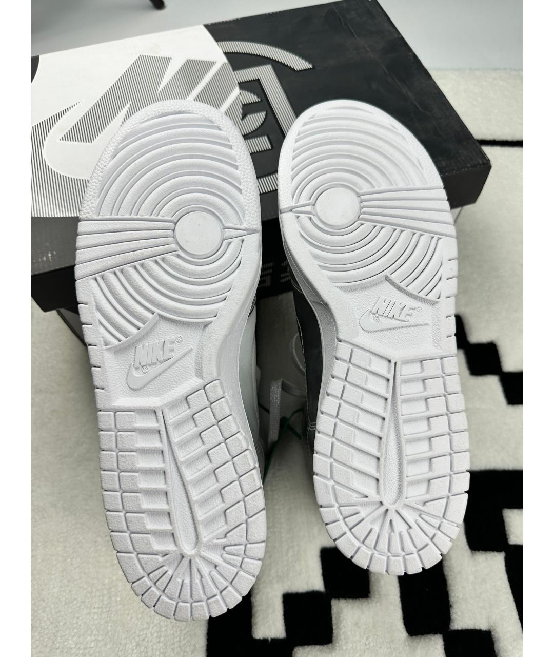 NIKE Серебряные высокие кроссовки / кеды, фото 5