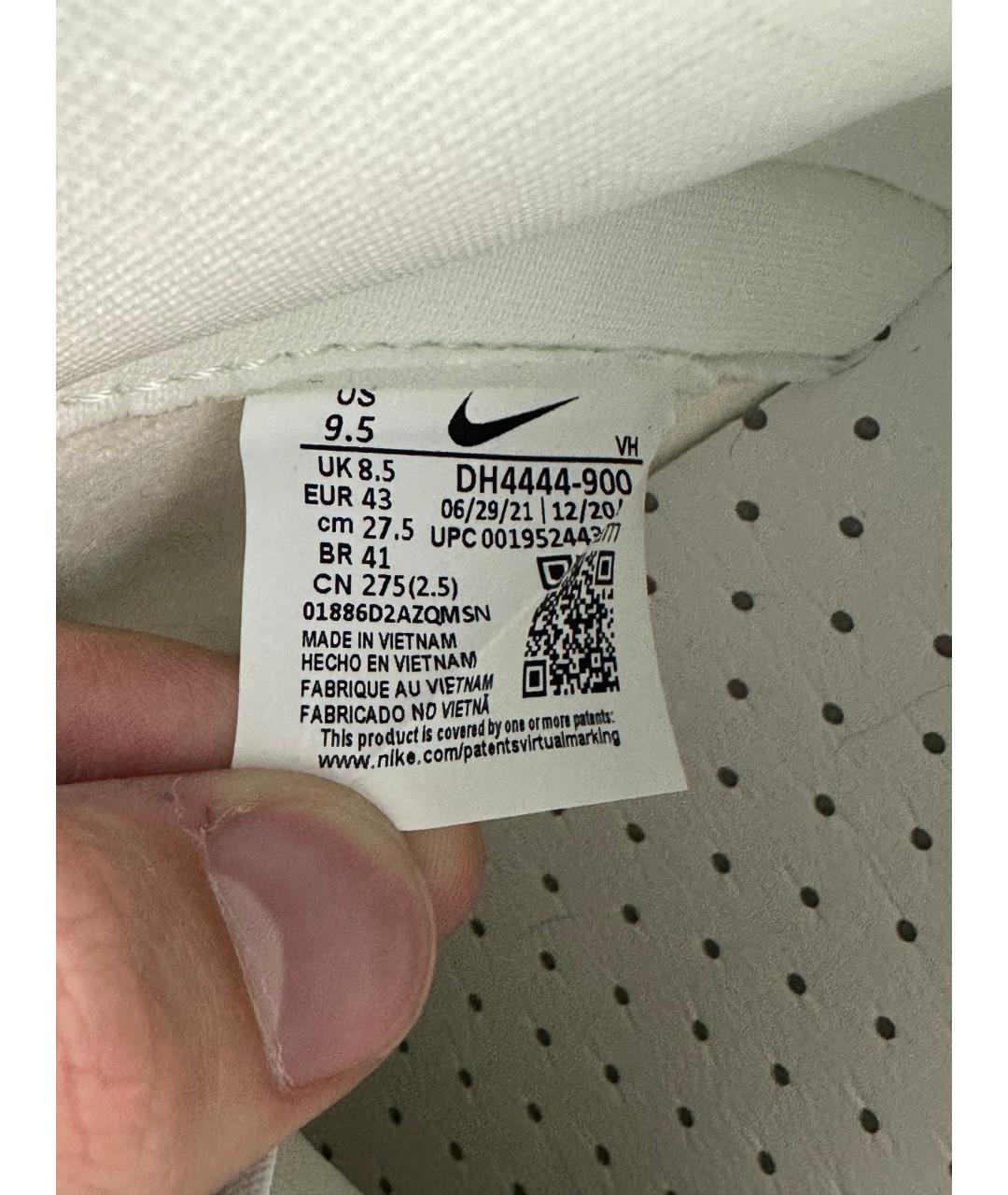 NIKE Серебряные высокие кроссовки / кеды, фото 6