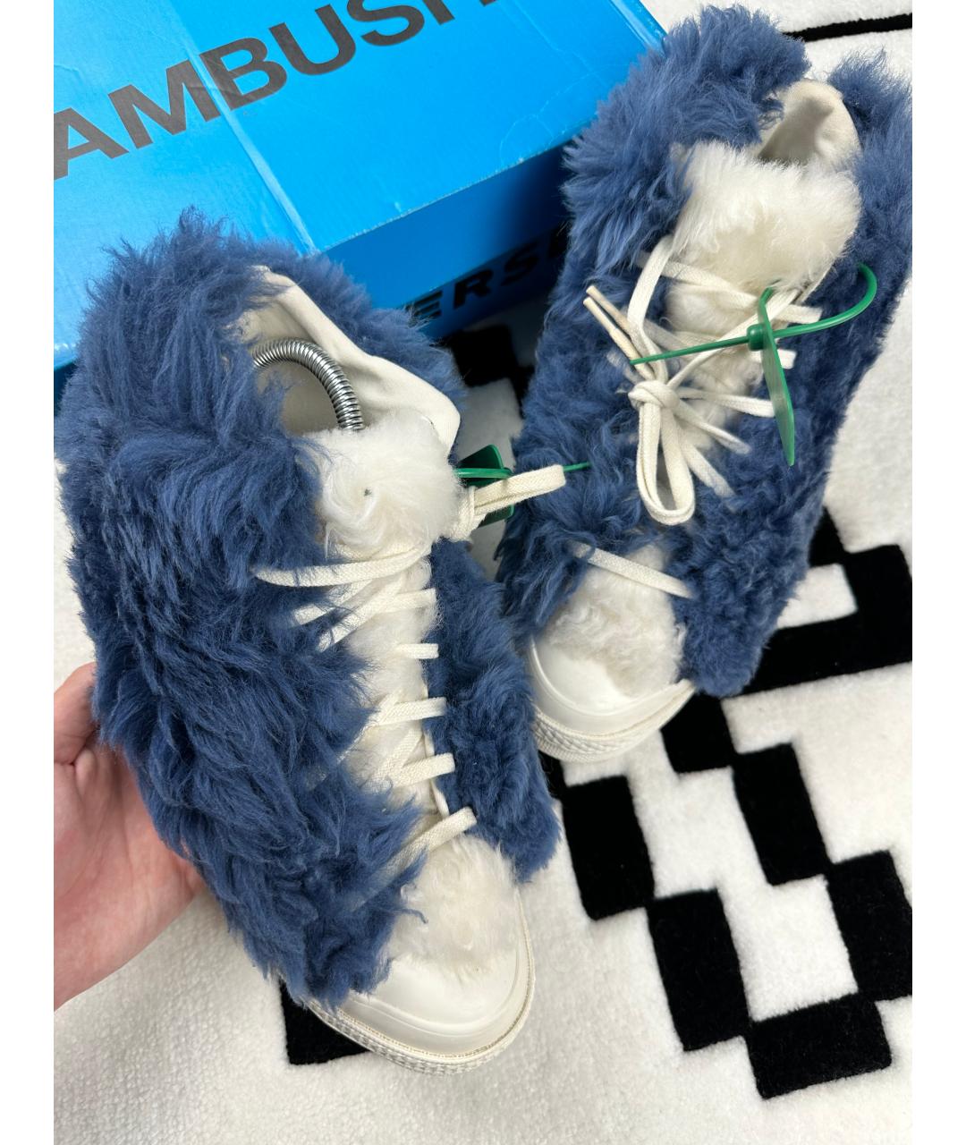 CONVERSE Голубые высокие кроссовки / кеды, фото 6