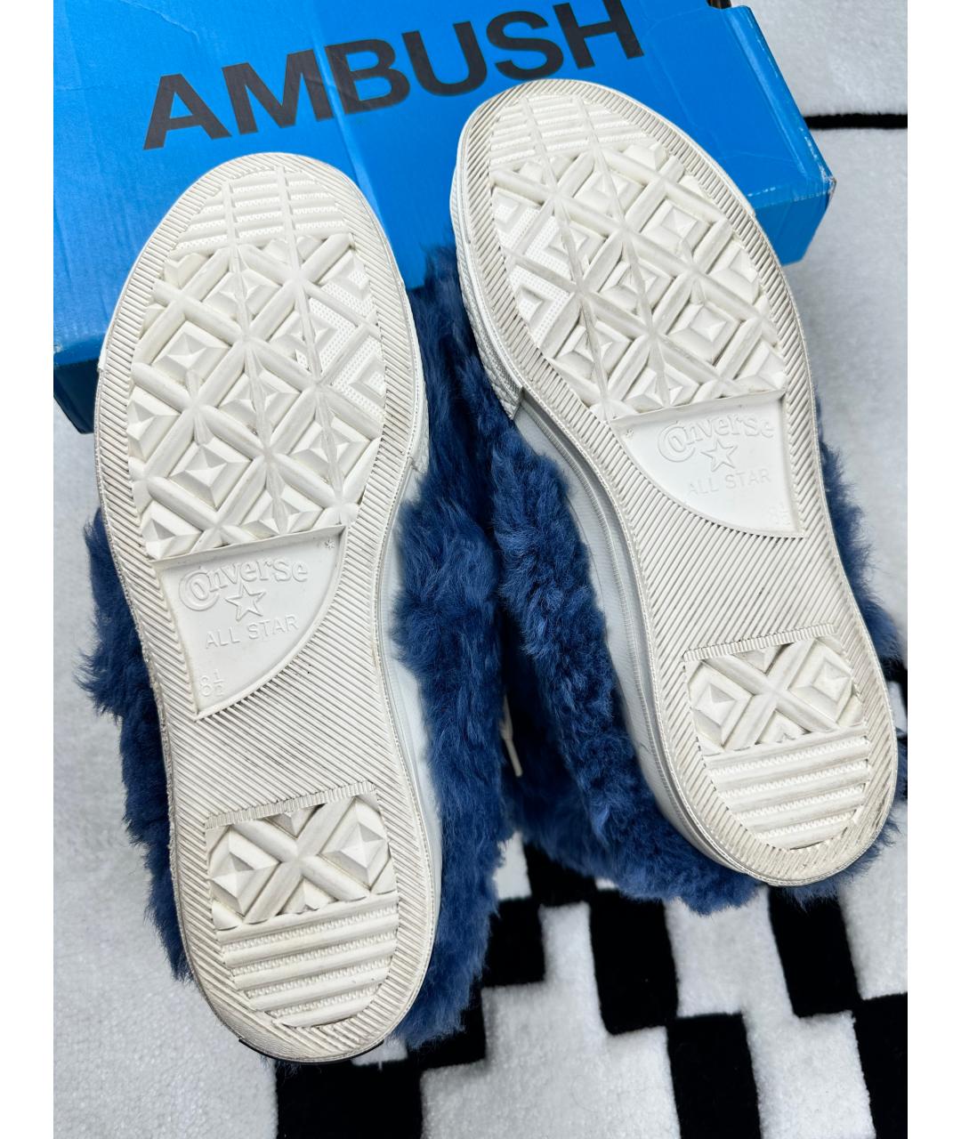 CONVERSE Голубые высокие кроссовки / кеды, фото 5