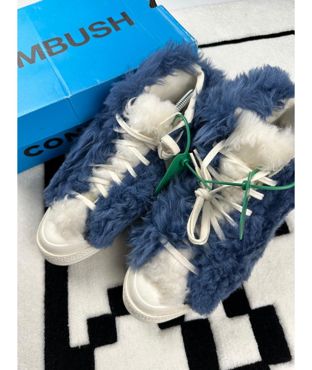 CONVERSE Голубые высокие кроссовки / кеды, фото 2