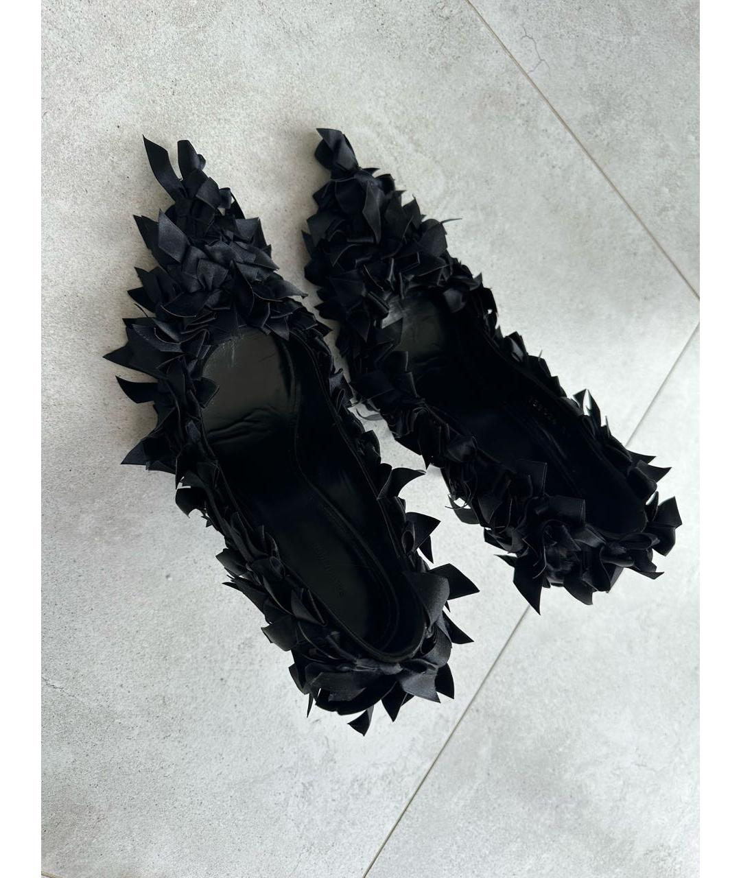 BALENCIAGA Черные текстильные туфли, фото 3