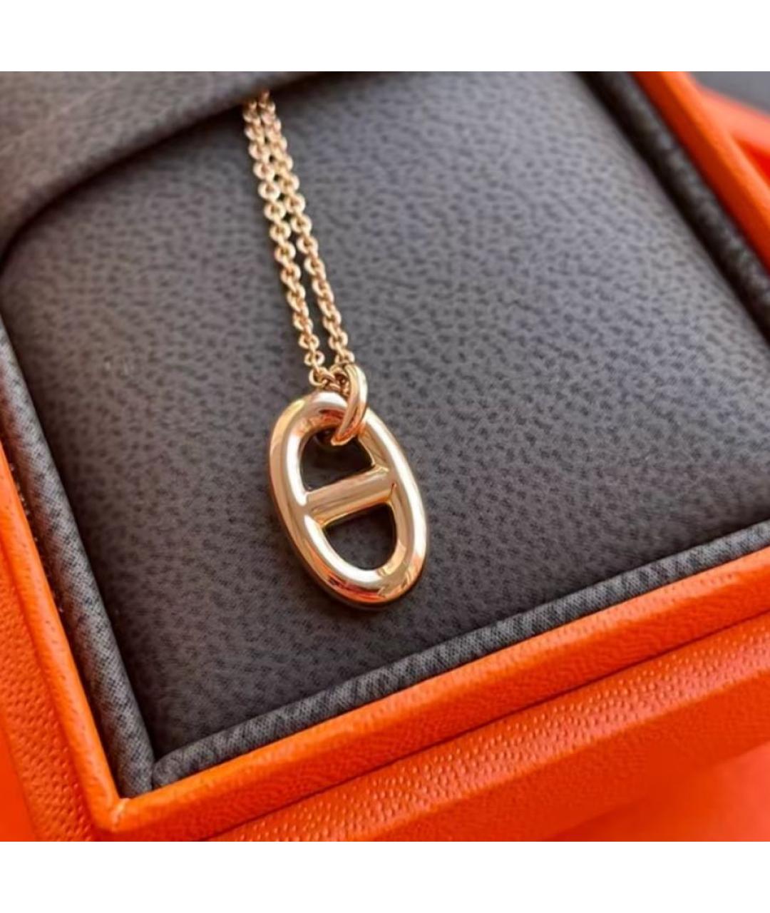 HERMES Золотая подвеска из розового золота, фото 4