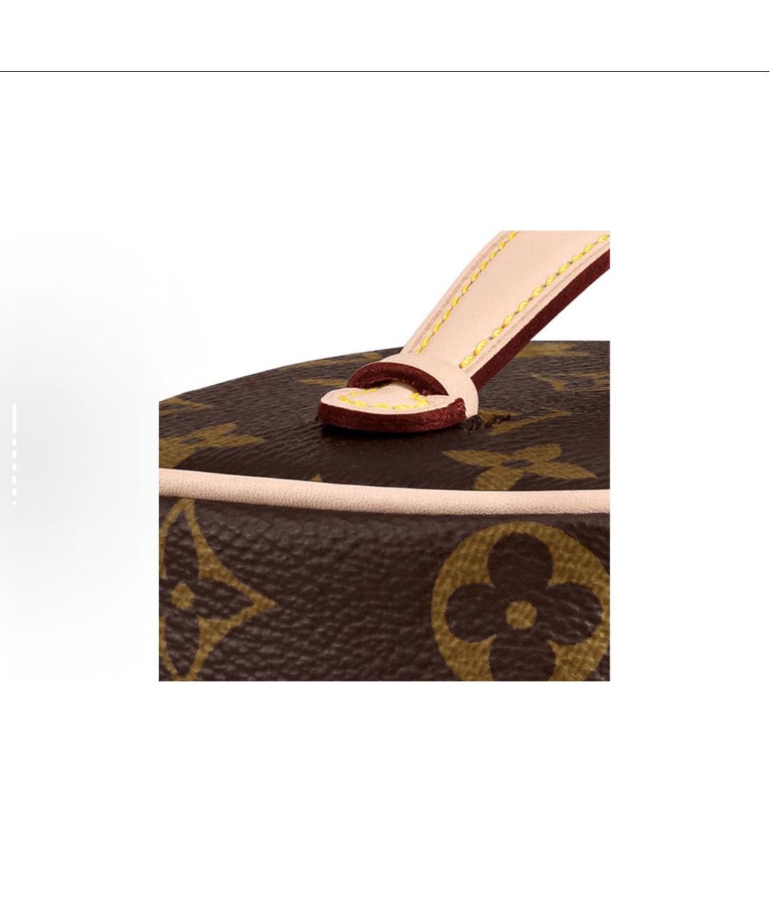 LOUIS VUITTON Коричневая косметичка, фото 6