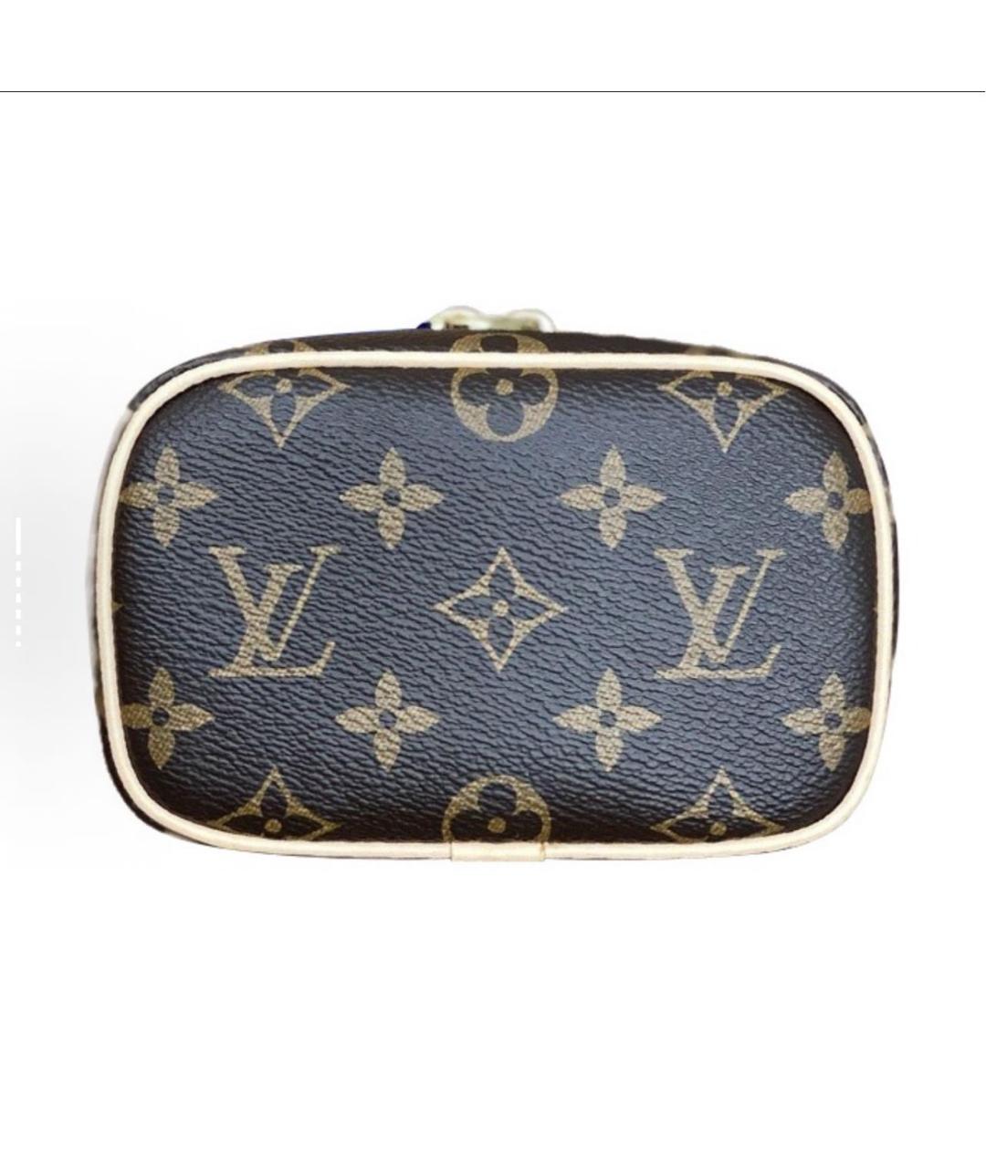 LOUIS VUITTON Коричневая косметичка, фото 4