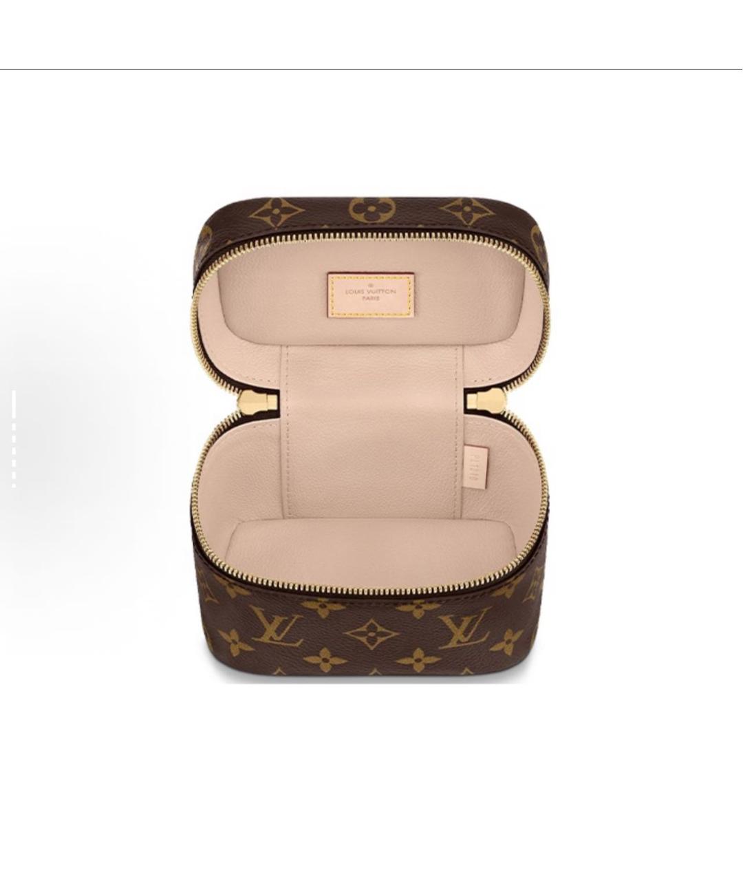 LOUIS VUITTON Коричневая косметичка, фото 5