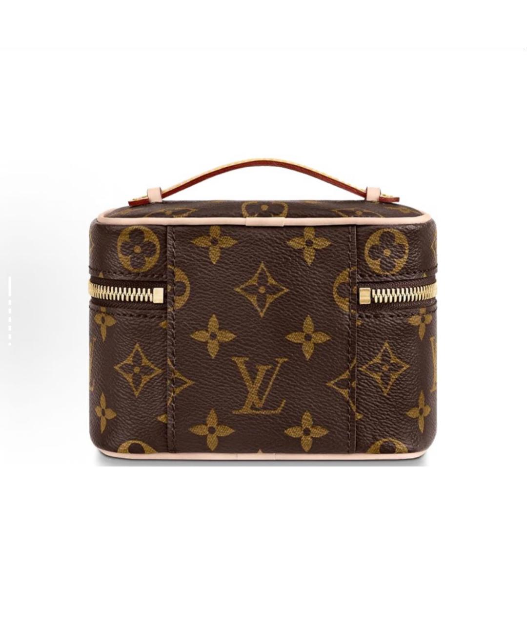 LOUIS VUITTON Коричневая косметичка, фото 2