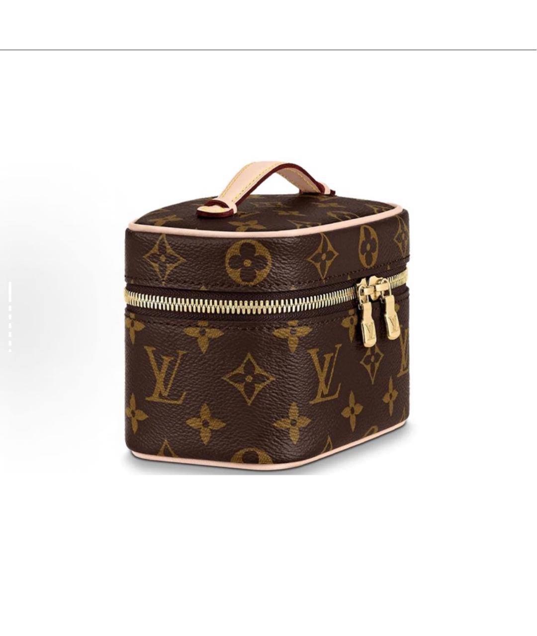 LOUIS VUITTON Коричневая косметичка, фото 3