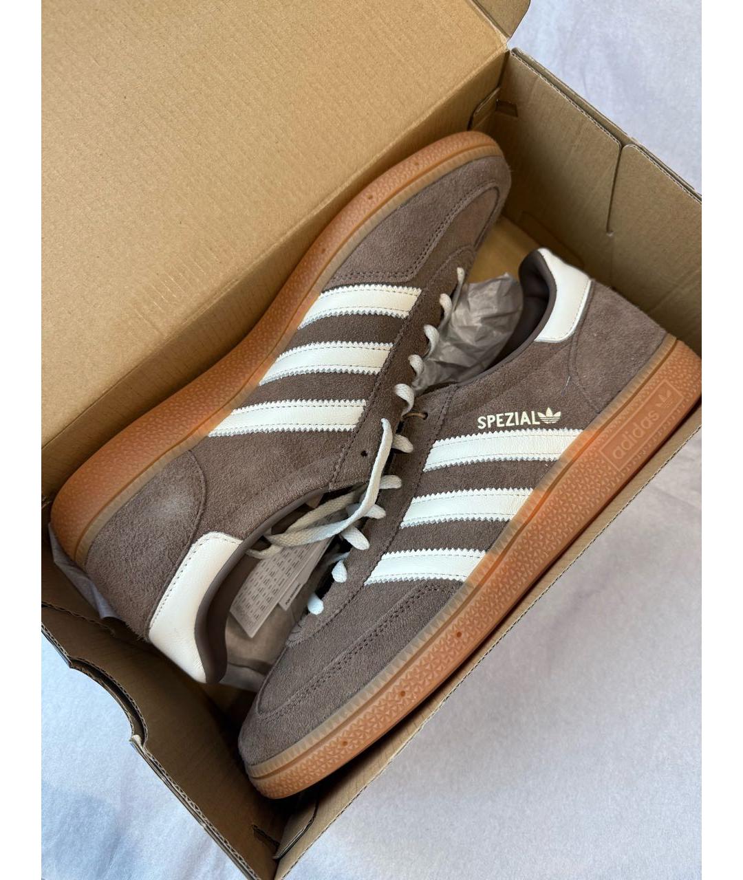 ADIDAS Коричневые замшевые низкие кроссовки / кеды, фото 6