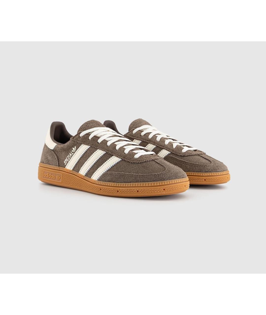 ADIDAS Коричневые замшевые низкие кроссовки / кеды, фото 2