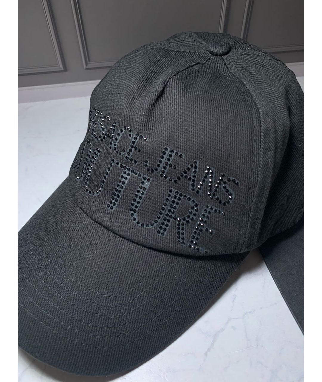 VERSACE JEANS COUTURE Черная хлопковая кепка, фото 3
