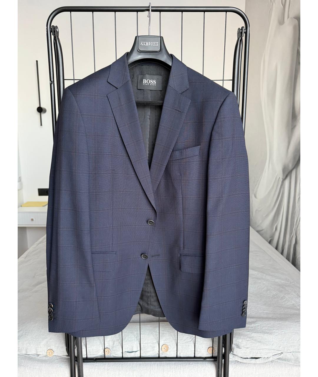 HUGO BOSS Темно-синий классический костюм, фото 8