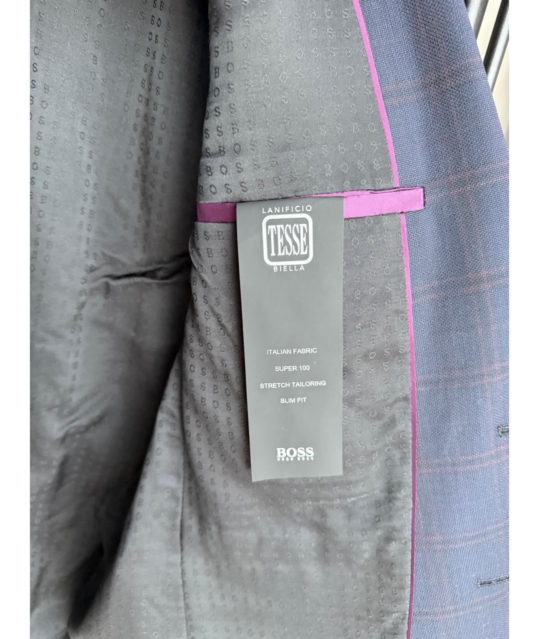 HUGO BOSS Темно-синий классический костюм, фото 3