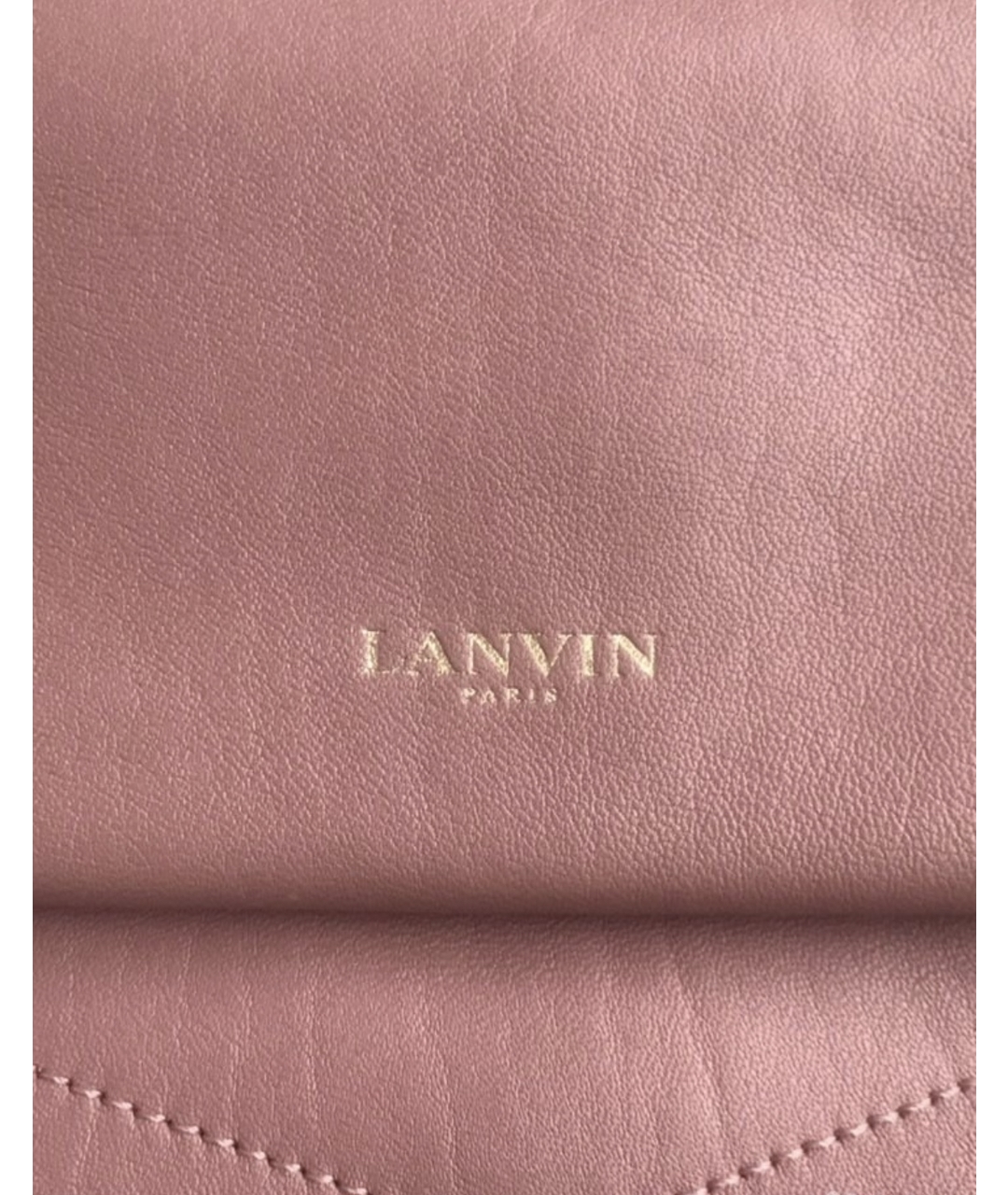 LANVIN Розовая кожаная сумка тоут, фото 2