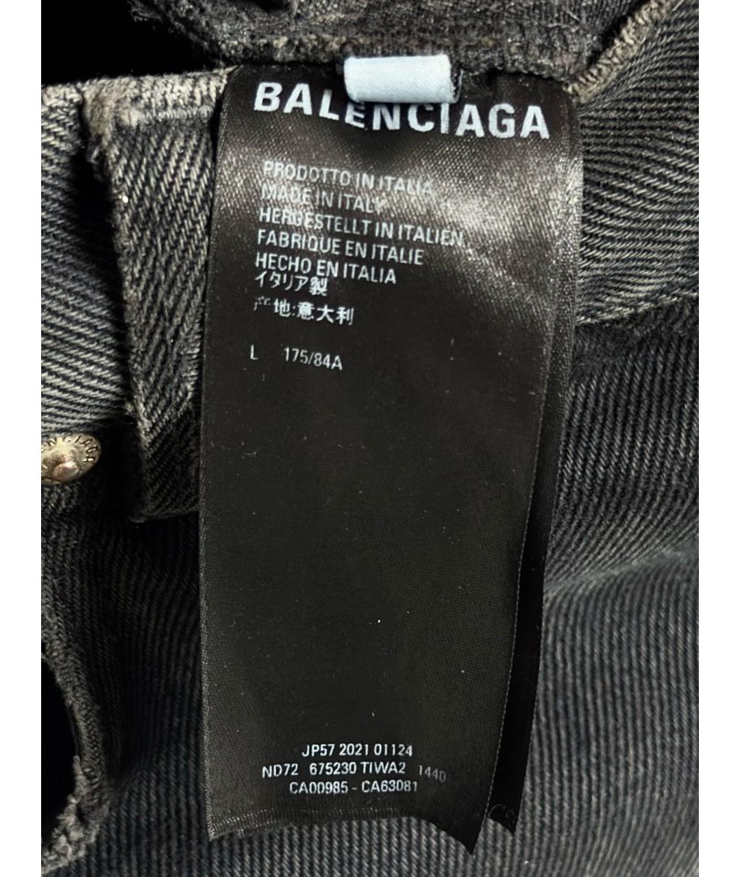 BALENCIAGA Черные хлопковые джинсы, фото 6