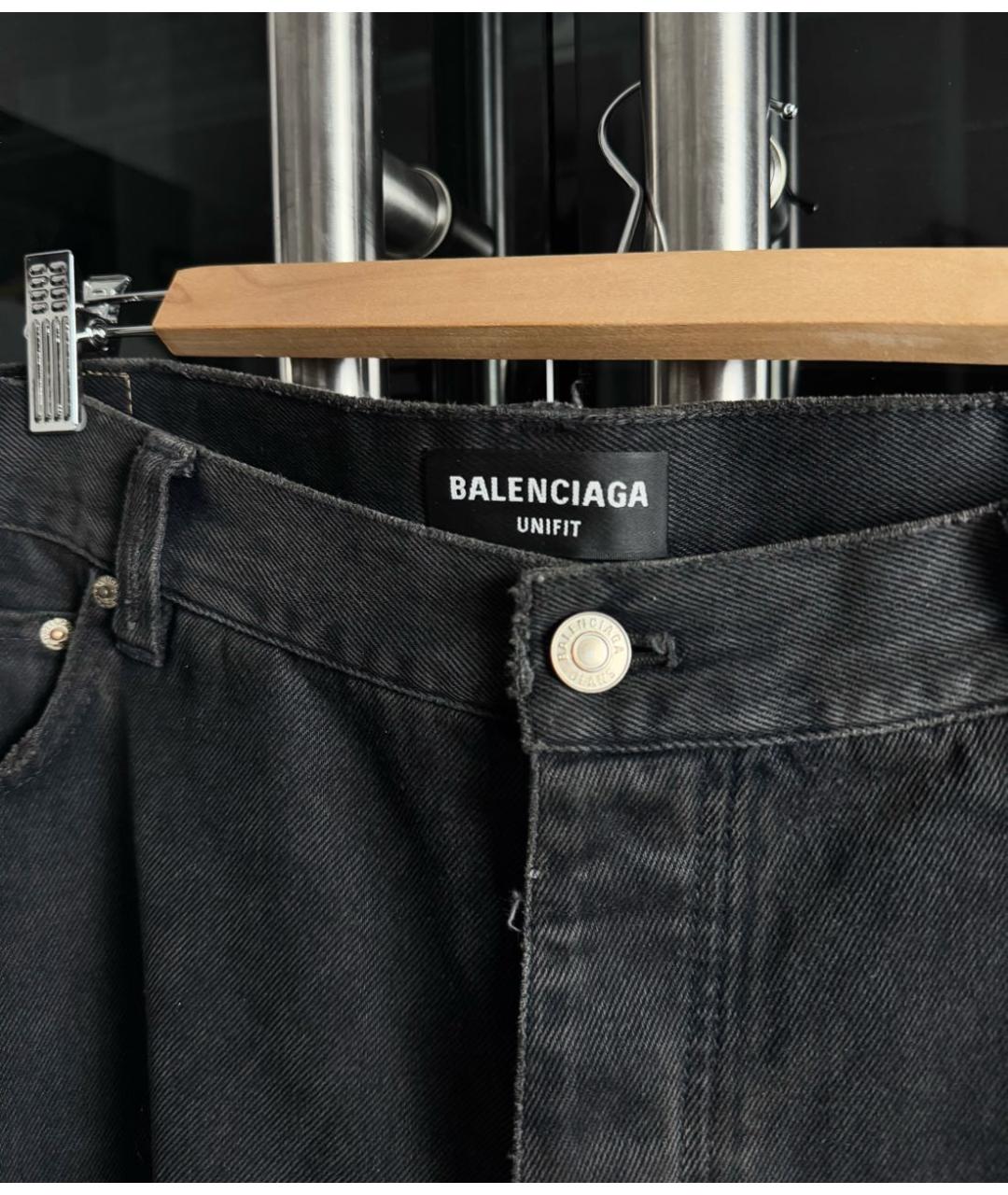 BALENCIAGA Черные хлопковые джинсы, фото 3