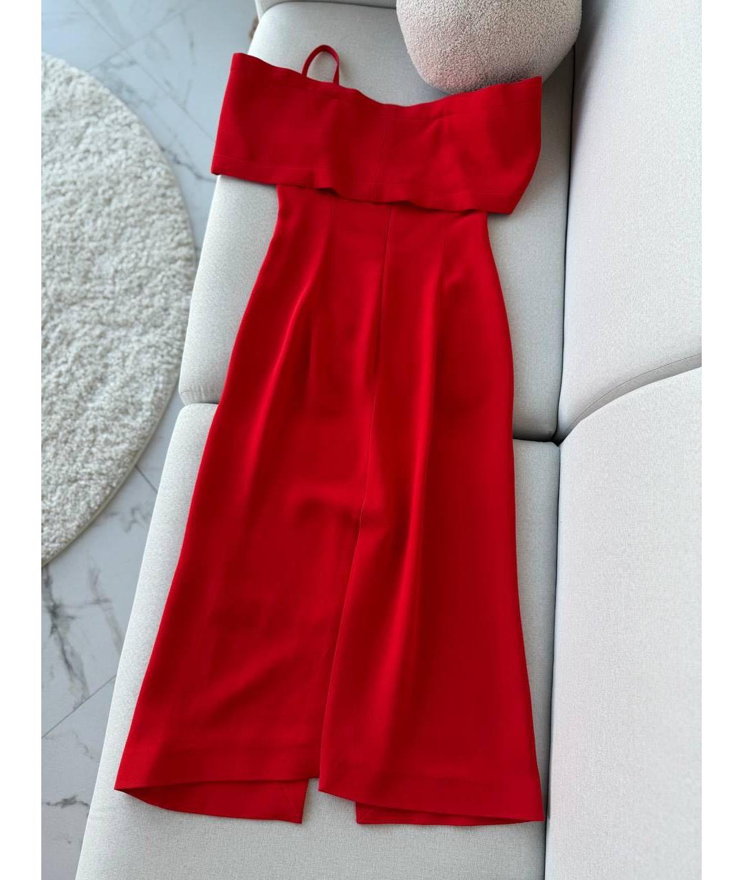 VICTORIA BECKHAM Красное вечернее платье, фото 2