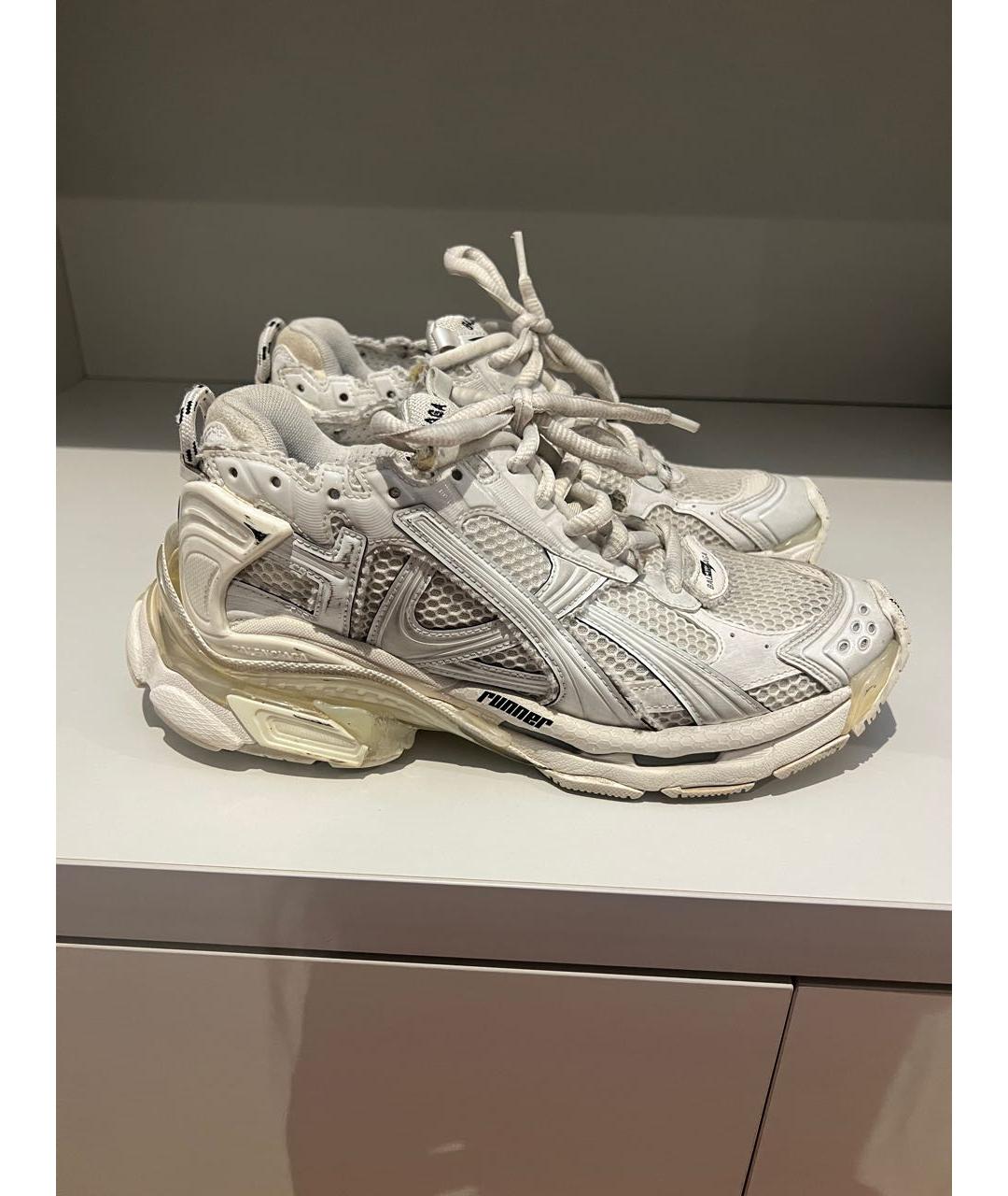 BALENCIAGA Белые кроссовки, фото 9