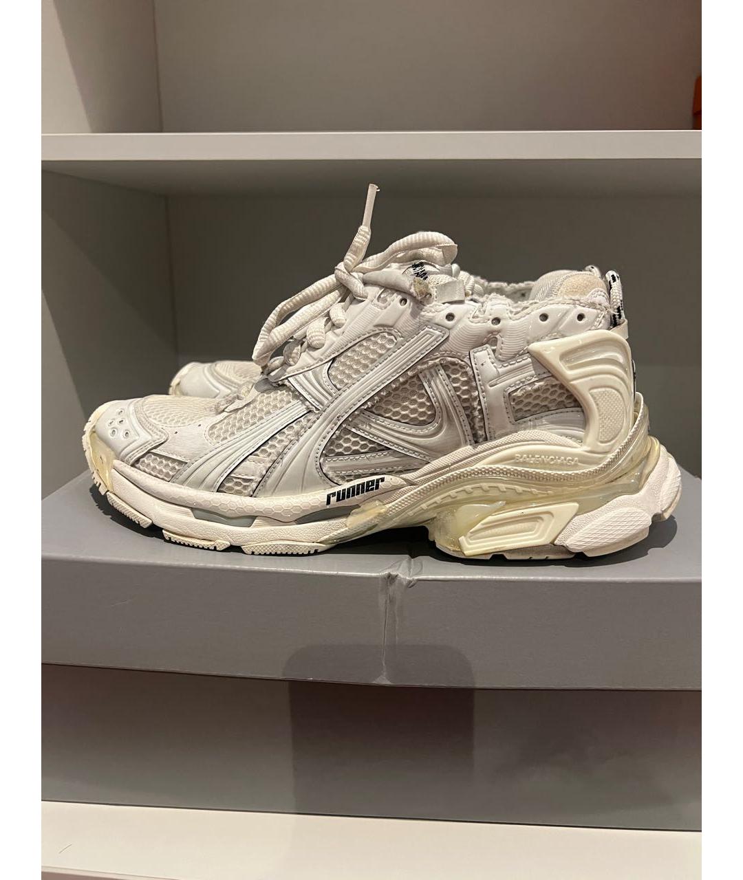 BALENCIAGA Белые кроссовки, фото 5