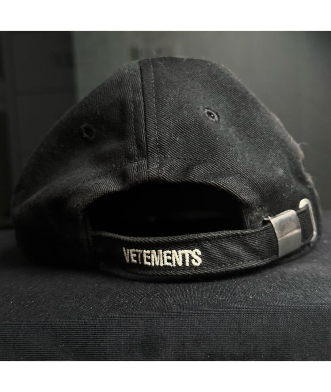 VETEMENTS Черная хлопковая кепка/бейсболка, фото 3