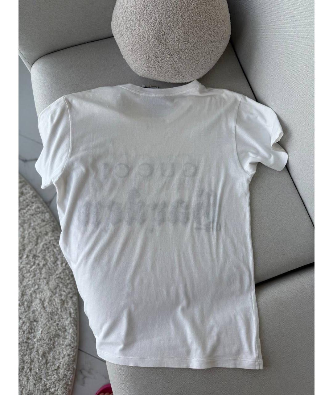 GUCCI Белая футболка, фото 4
