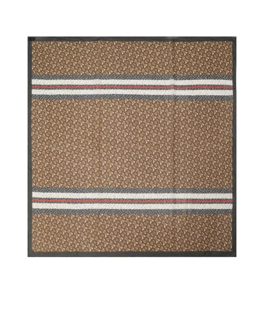 BURBERRY Мульти шелковый платок, фото 2