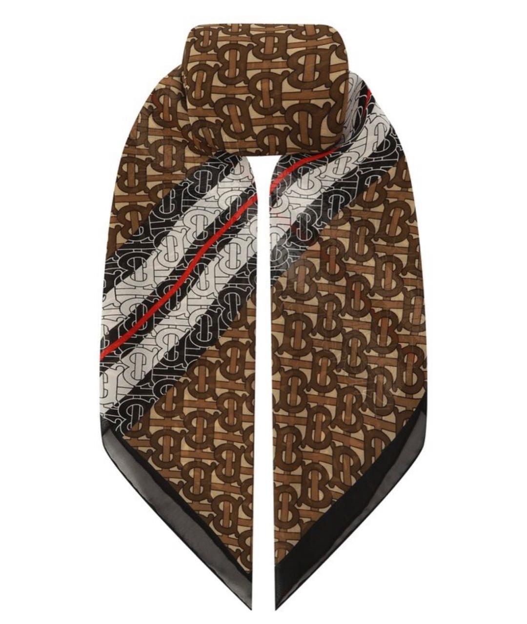 BURBERRY Мульти шелковый платок, фото 6
