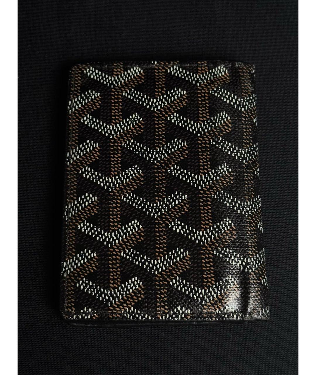 GOYARD Черный кожаный кошелек, фото 2