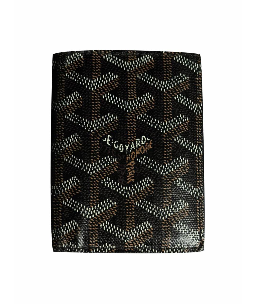 GOYARD Черный кожаный кошелек, фото 1