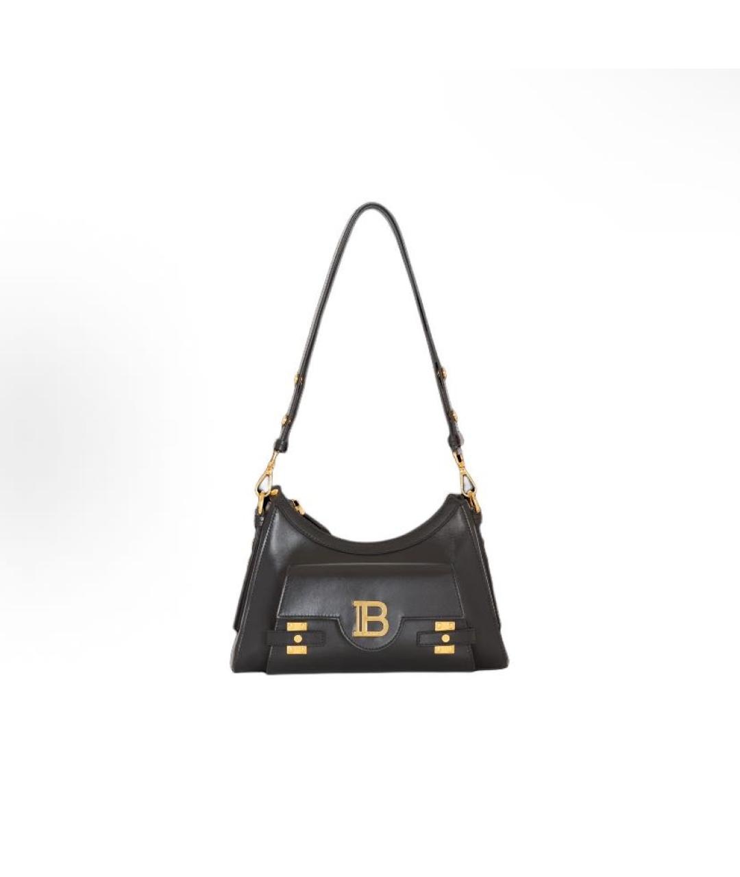 BALMAIN Черная кожаная сумка тоут, фото 5