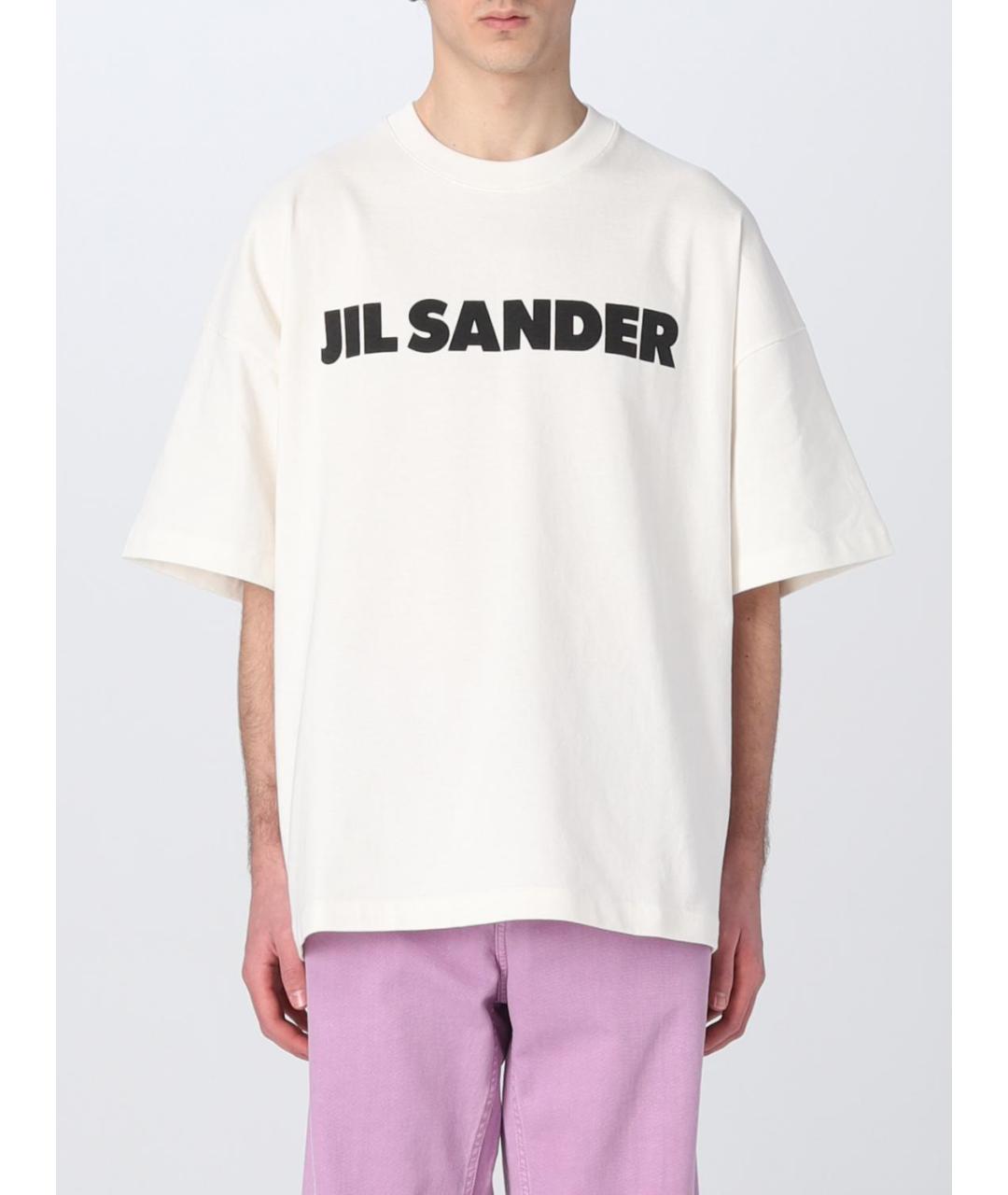 JIL SANDER Белая футболка, фото 2