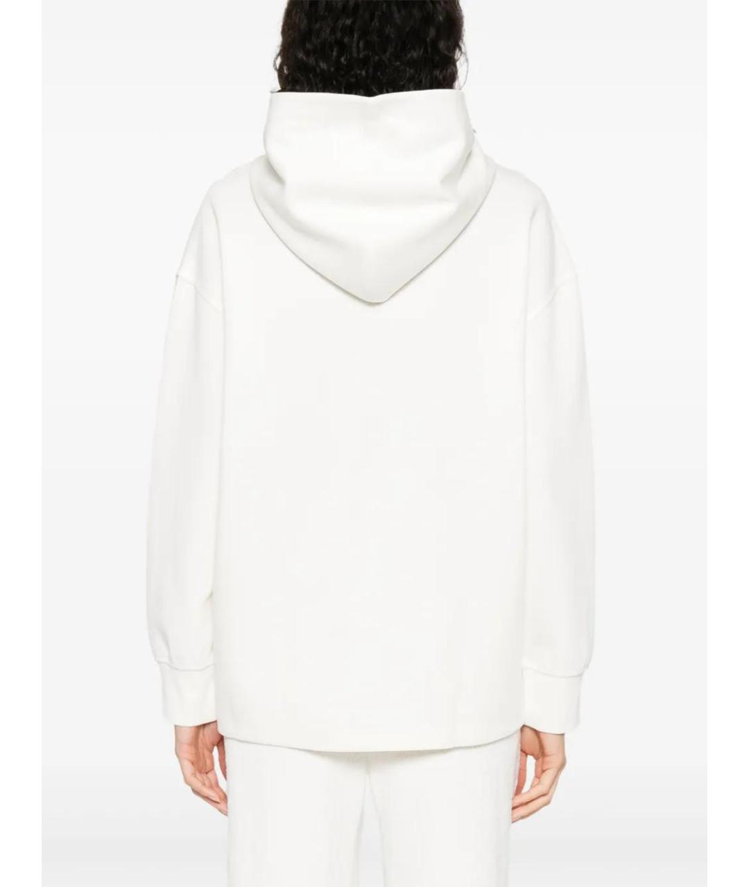 'S MAX MARA Белый хлопковый джемпер / свитер, фото 4