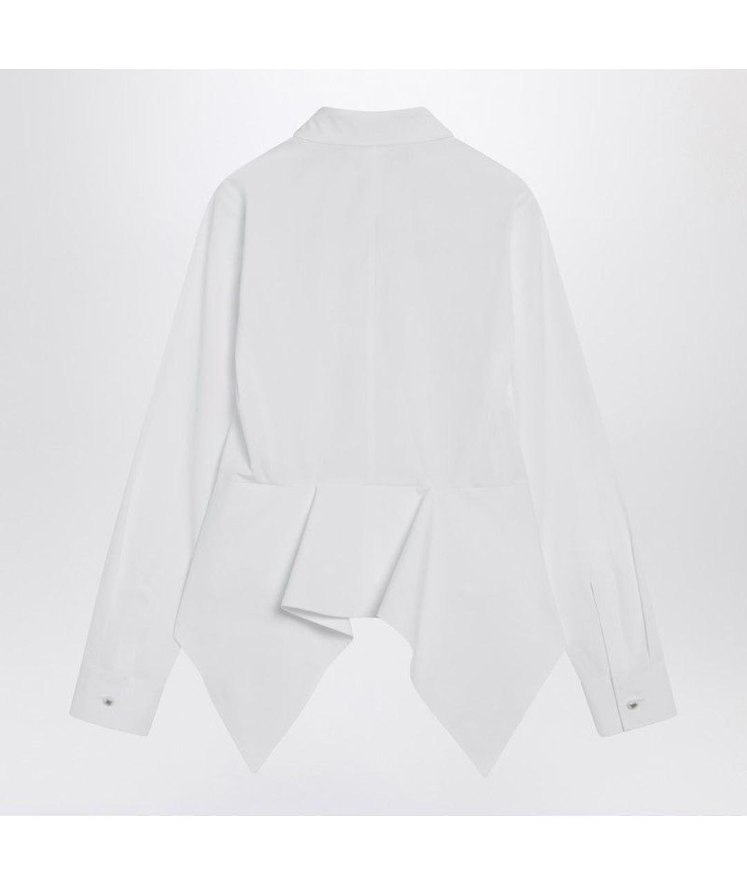 MAX MARA Белая хлопковая рубашка, фото 2