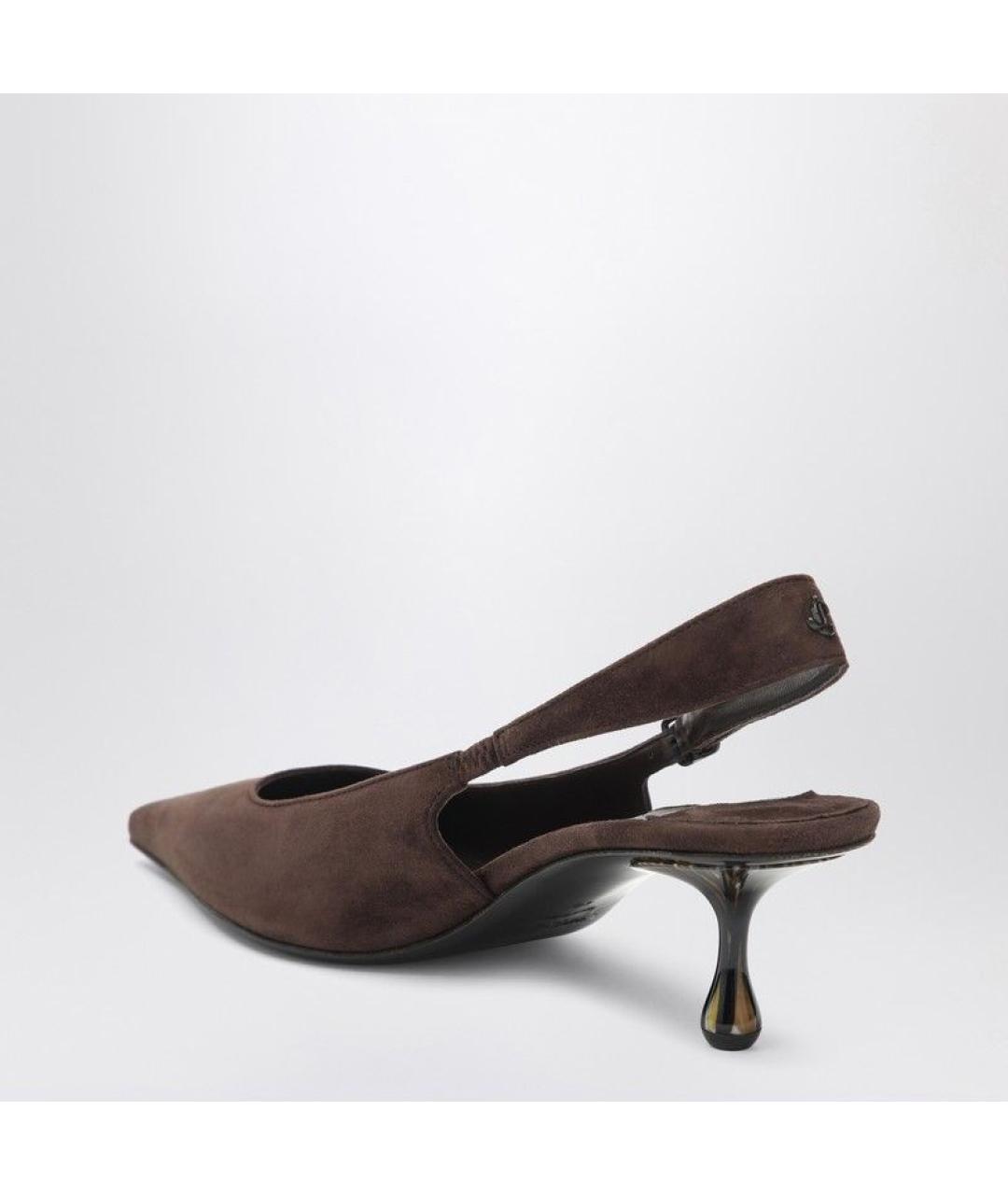 JIMMY CHOO Коричневые кожаные туфли, фото 3