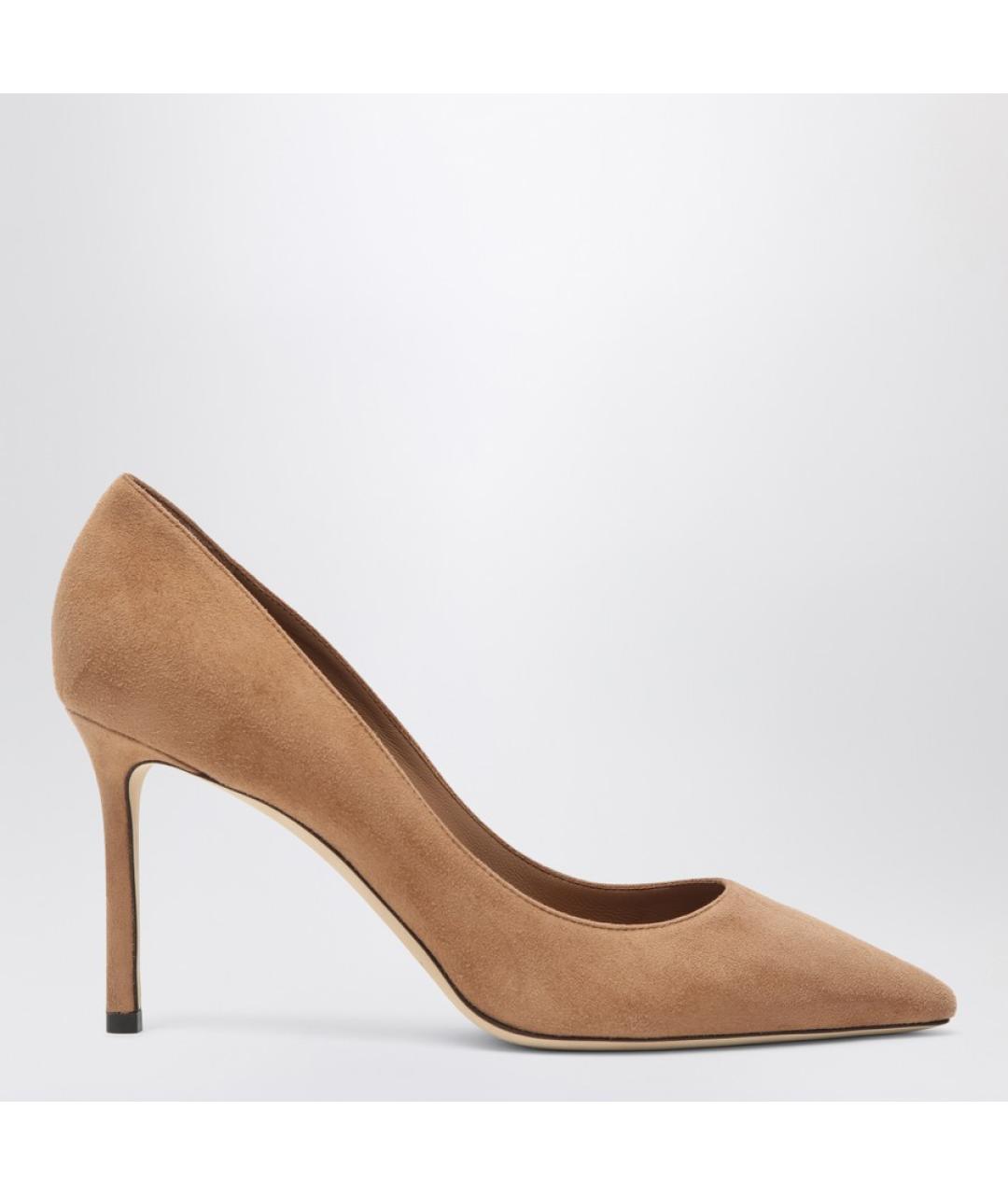 JIMMY CHOO Коричневые кожаные туфли, фото 4