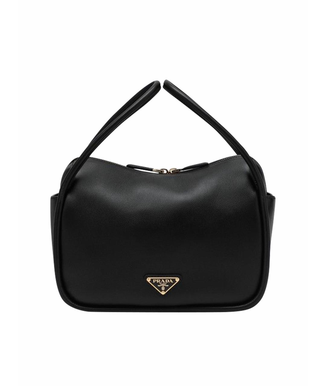 PRADA Черная кожаная сумка тоут, фото 1