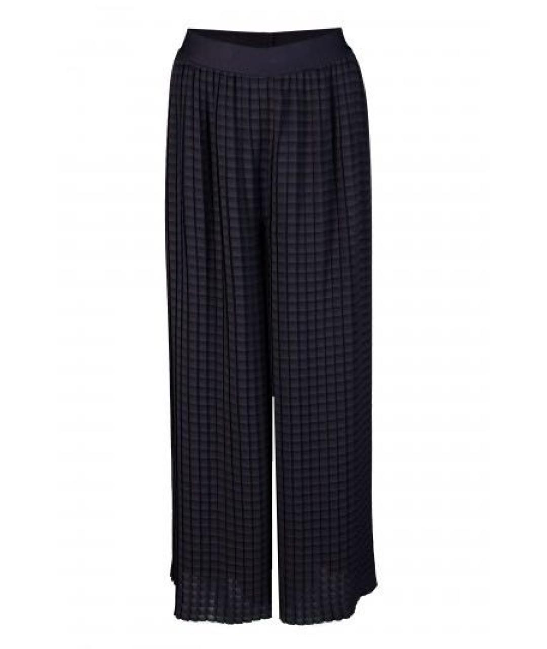MAX MARA Черные полиэстеровые брюки широкие, фото 8