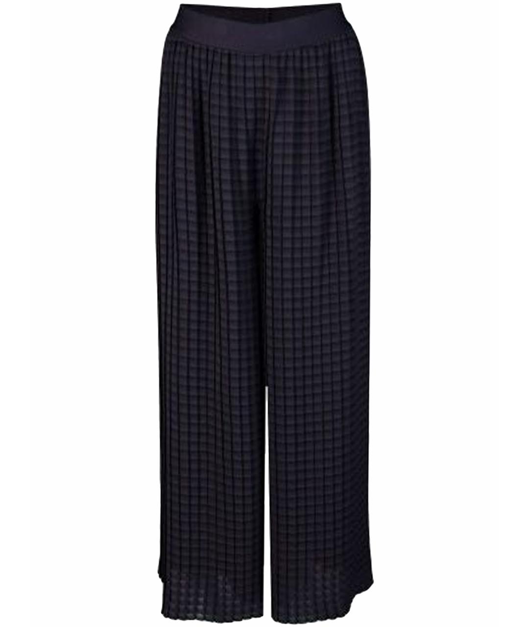 MAX MARA Черные полиэстеровые брюки широкие, фото 1
