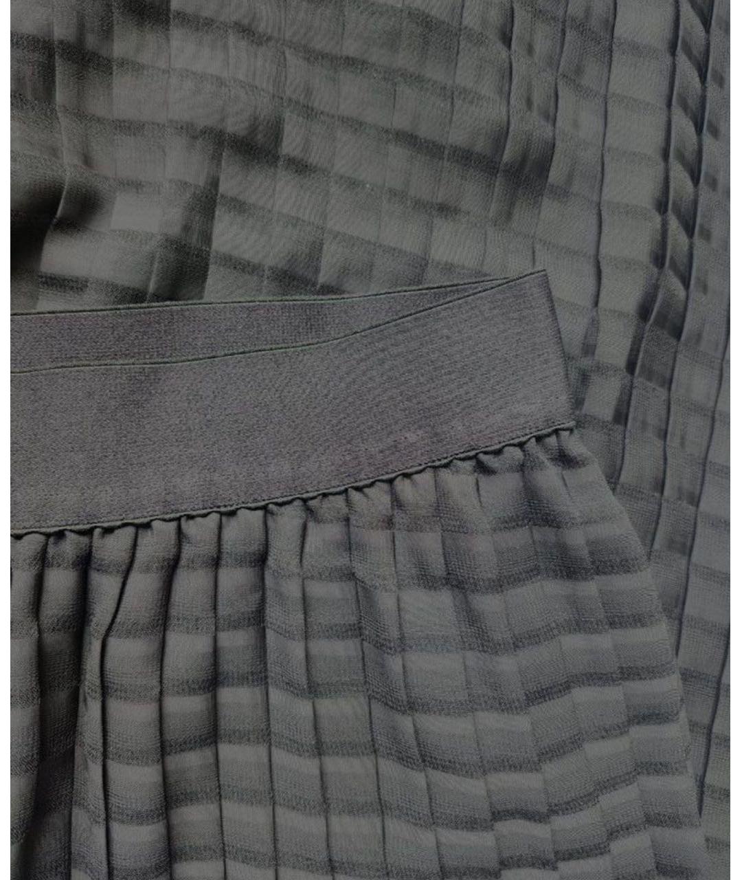 MAX MARA Черные полиэстеровые брюки широкие, фото 4