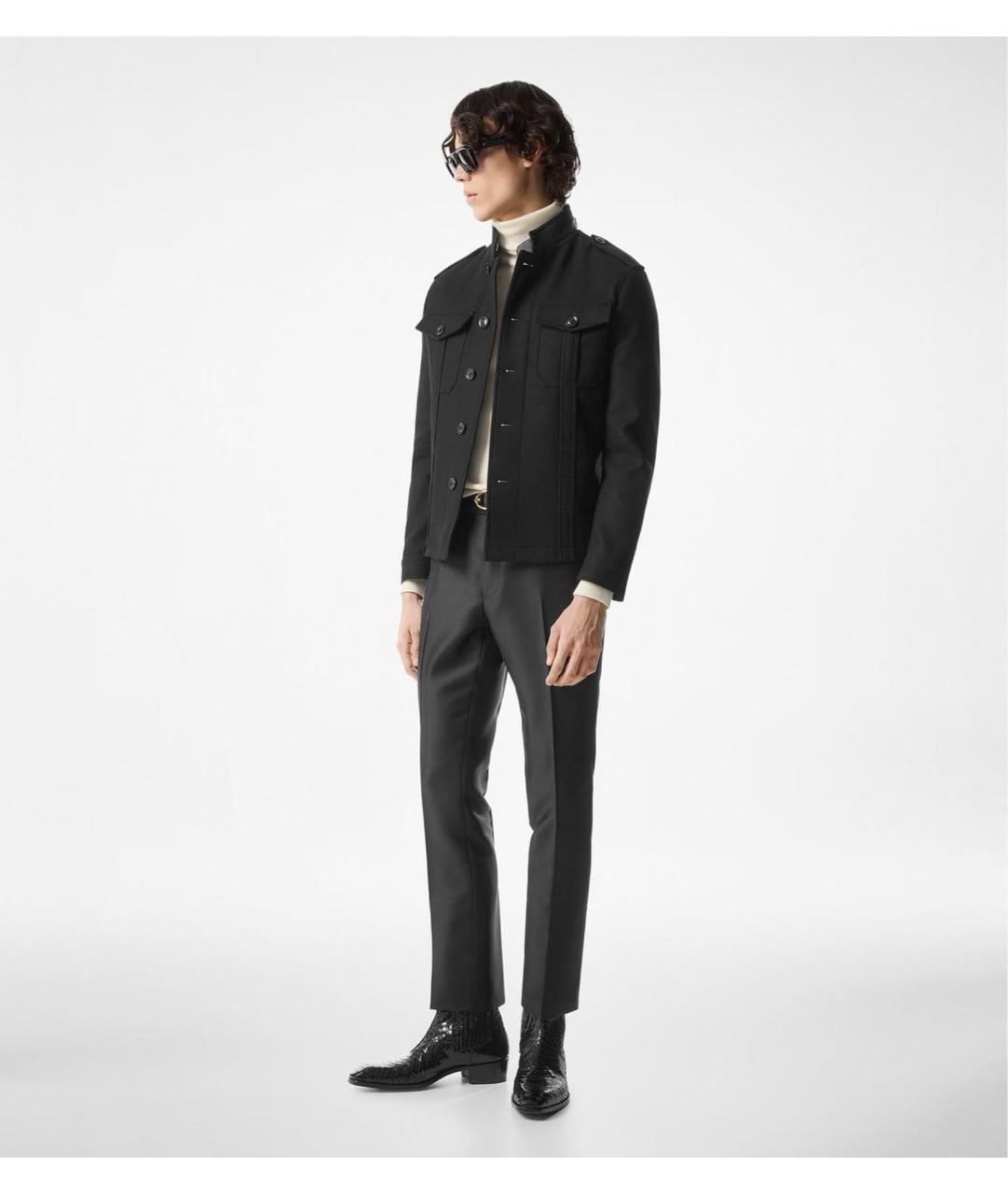 TOM FORD Черная шерстяная куртка, фото 6