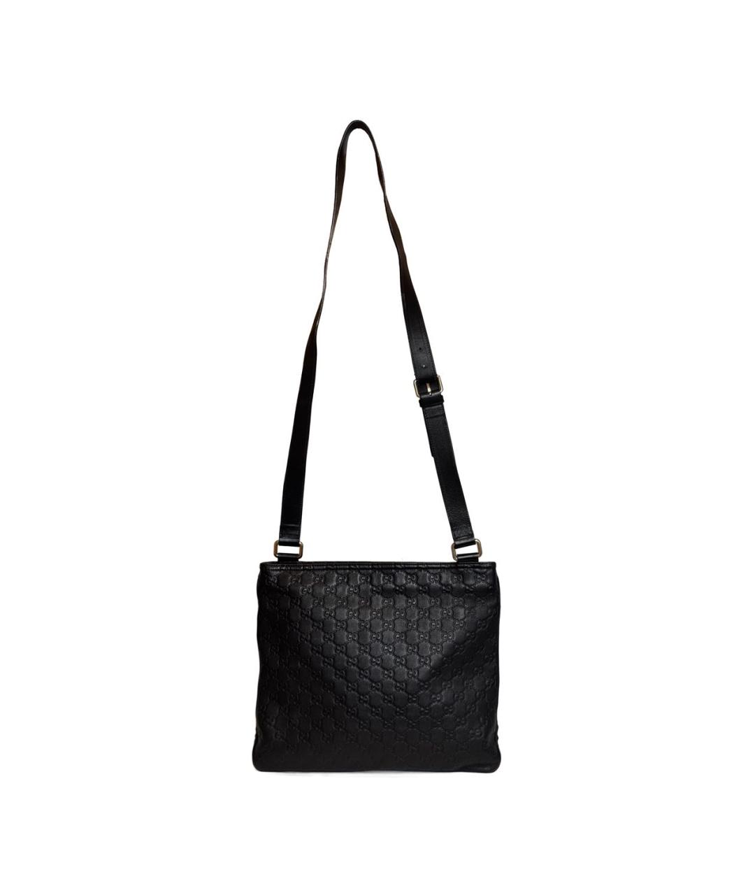 GUCCI Черная кожаная сумка на плечо, фото 3