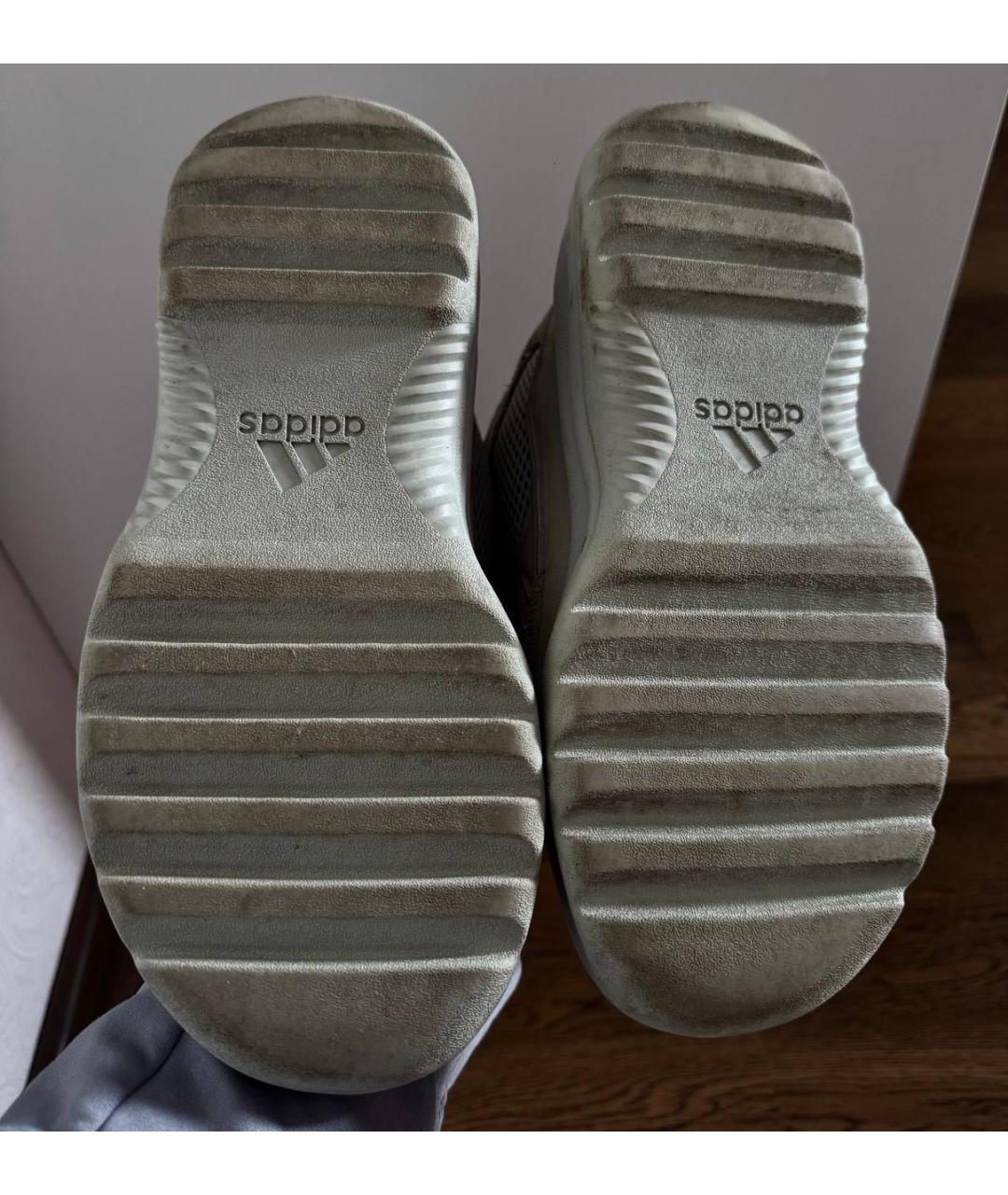 ADIDAS YEEZY Бежевые замшевые кроссовки, фото 6