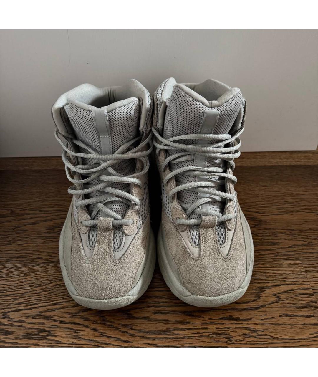 ADIDAS YEEZY Бежевые замшевые кроссовки, фото 2