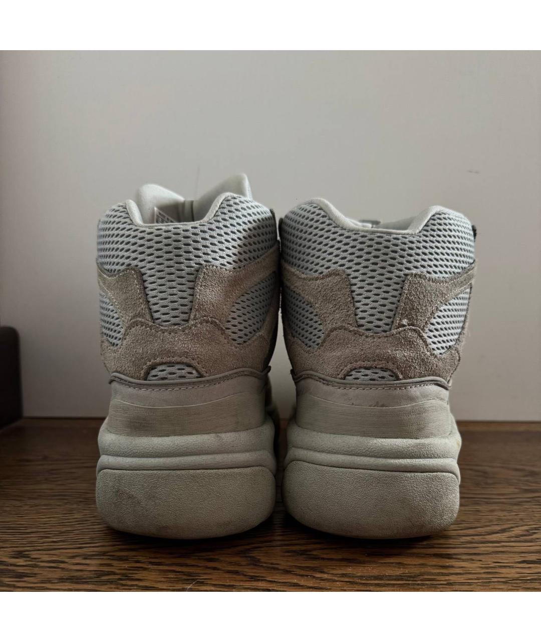 ADIDAS YEEZY Бежевые замшевые кроссовки, фото 3