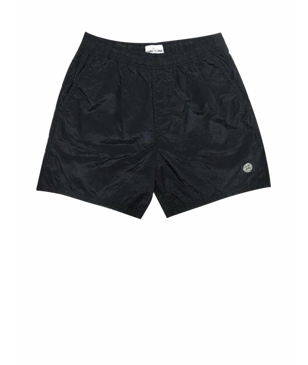 STONE ISLAND Черные шорты, фото 1