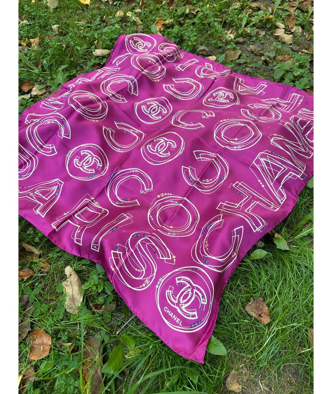 CHANEL Мульти шелковый платок, фото 6